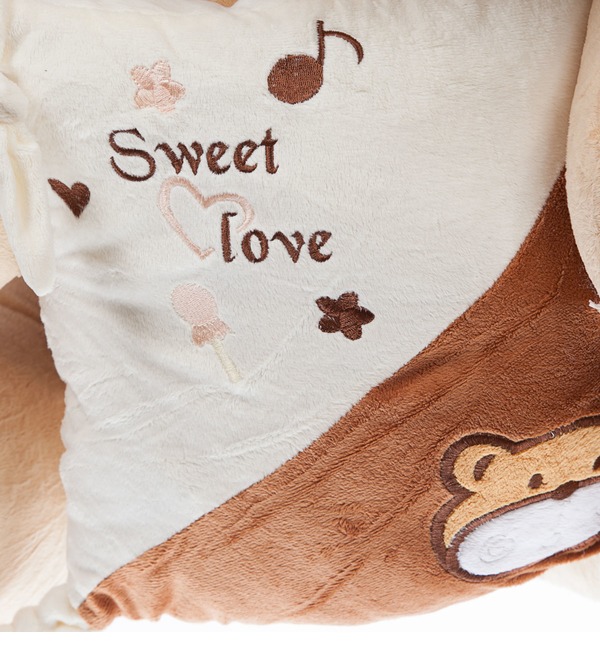 Soft toy Bear with a pillow (80 cm) – photo #2