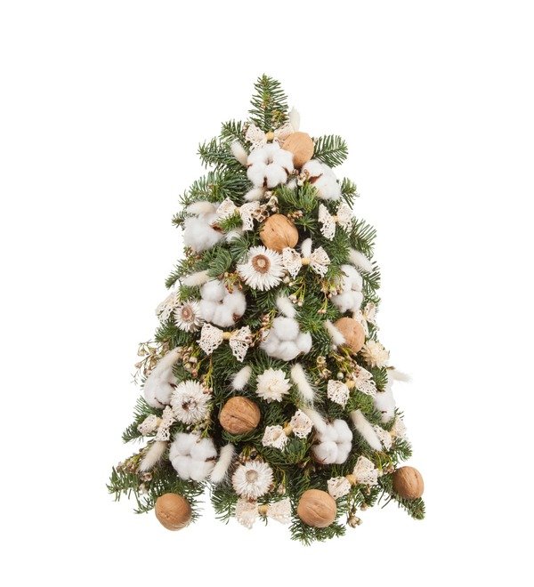 Christmas tree White lace (50 cm) – photo #4