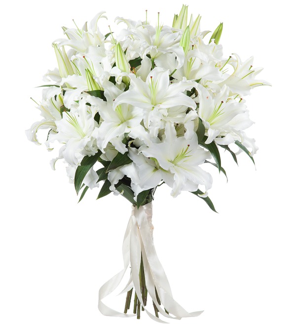 Bouquet of lilies – photo #1