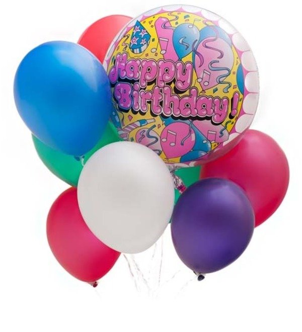 Букет из шаров на день рождения ES8 BUR – фото № 1