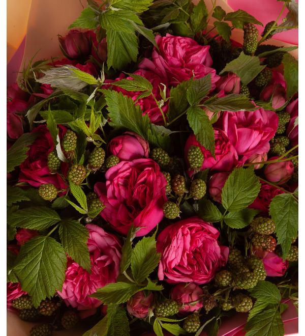 Букет-соло пионовидных роз Pink Piano (15,25,35,51,75 или 101) – фото № 2