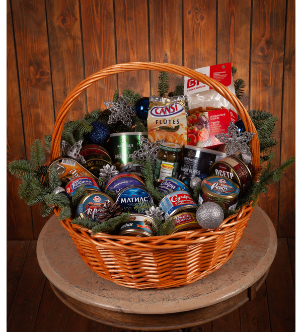 Gift basket Christmas table – photo #1