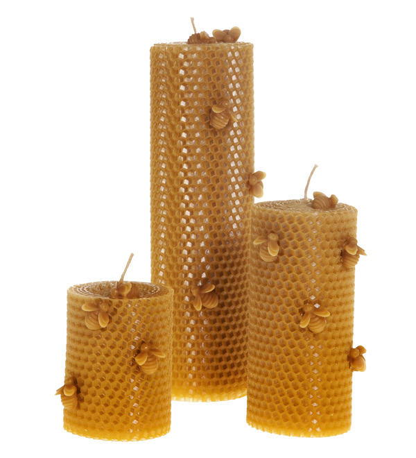 Set of candles Honey bees – photo #2