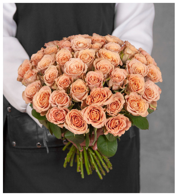 Bouquet of roses Cappuccino (25, 51 или 101) – photo #5