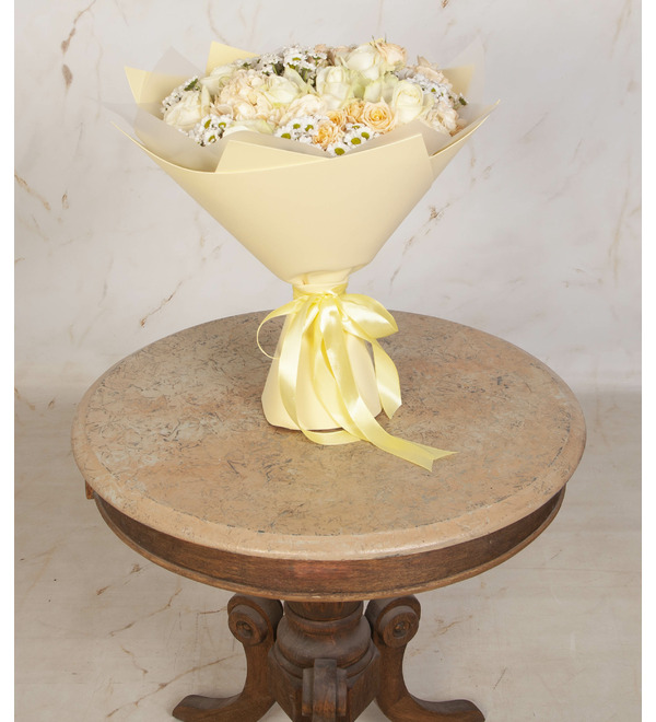 Букет-оркестр В кремовых тонах – фото № 4