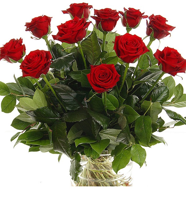 Букет из 11 красных роз Флирт с мечтой RU R11R SAN – фото № 3