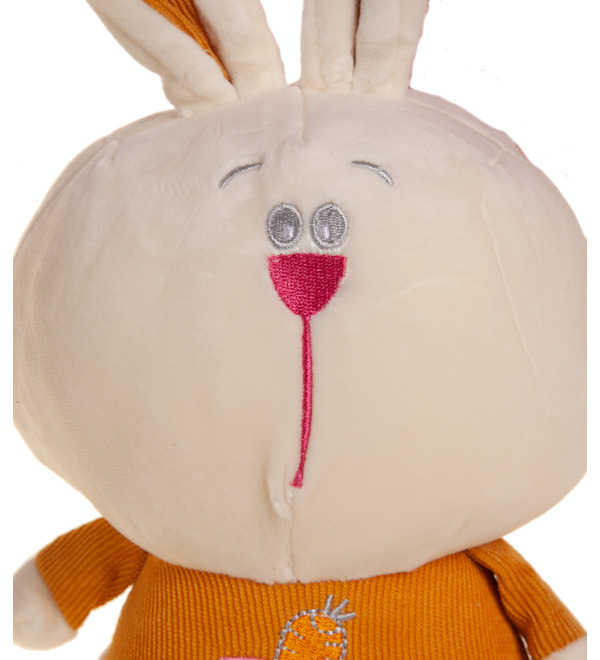 Soft toy Hare in a yellow sweater (28 cm) – photo #2