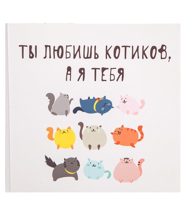 Шоколадная открытка Ты любишь котиков, а я тебя – фото № 1