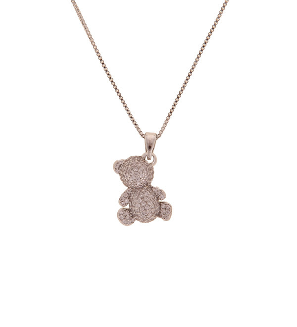 Necklace Bear silver – photo #2