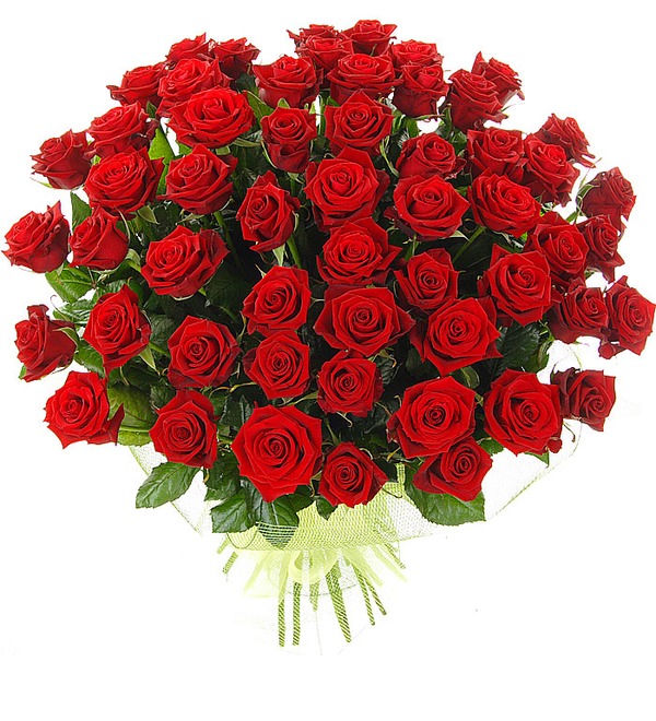 Букет из 51 красной розы Больше, чем любовь... – фото № 3