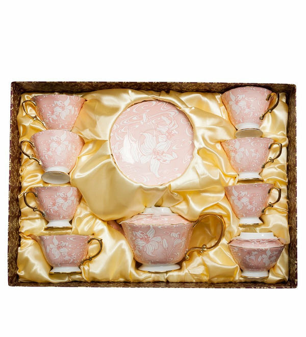 Tea set for 6 persons Fiore Dorato (Pavone) – photo #5