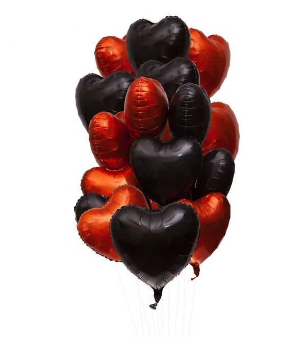 Bouquet of balloons Passion (25 or 51 balloons) – photo #1