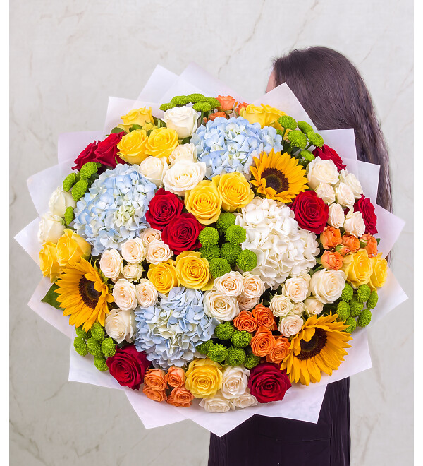 Bouquet-orchestra Rainbow in Hands – photo #1