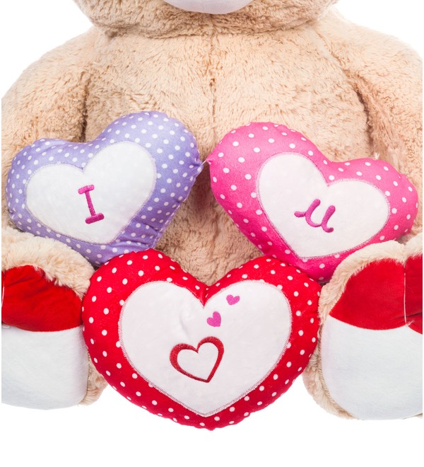 Soft toy Bear Valentine (80 cm) – photo #5