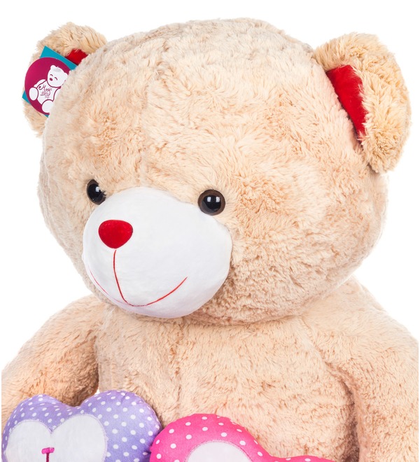 Soft toy Bear Valentine (80 cm) – photo #4