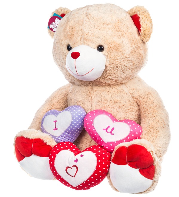 Soft toy Bear Valentine (80 cm) – photo #3