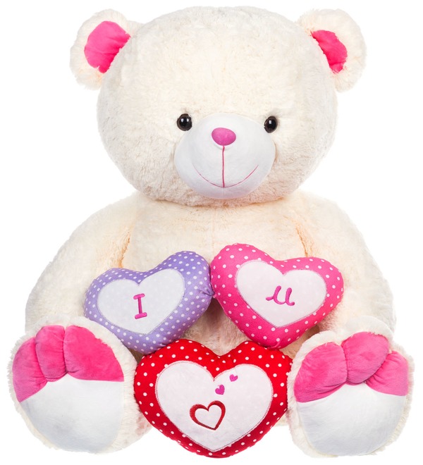 Soft toy Bear Valentine (80 cm) – photo #2