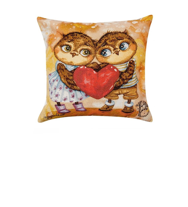 Tapestry pillow Love forever (45x45cm) – photo #1