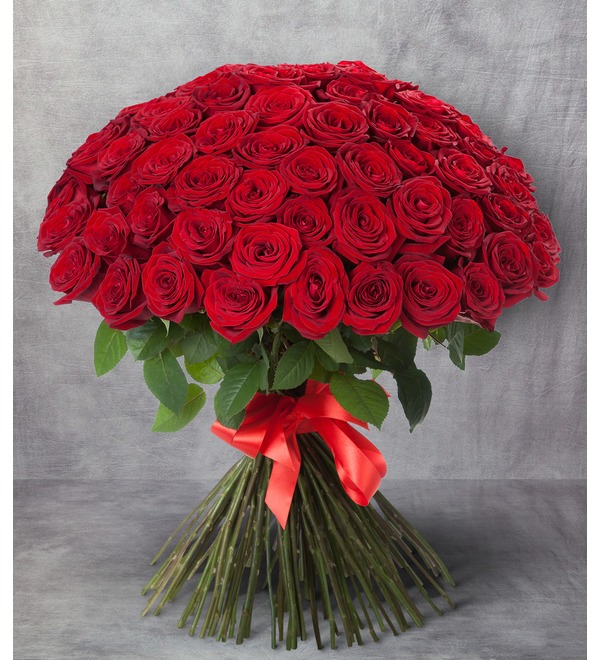 Букет из 101 розы Царский подарок – фото № 1