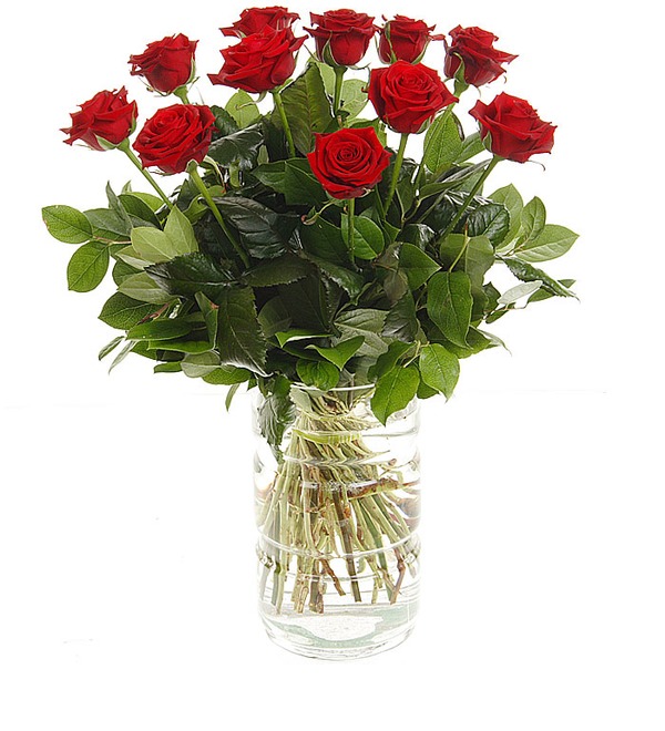Букет из 11 красных роз Флирт с мечтой RU R11R SAN – фото № 2