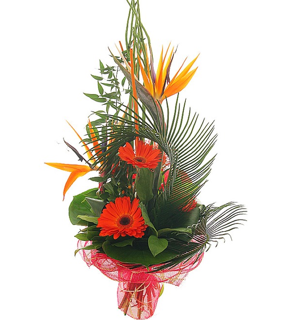 Mixed exotic flower bouquet FR BE368 STR – photo #3