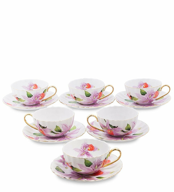 Tea set for 6 persons Fior Elegant (Pavone) – photo #1