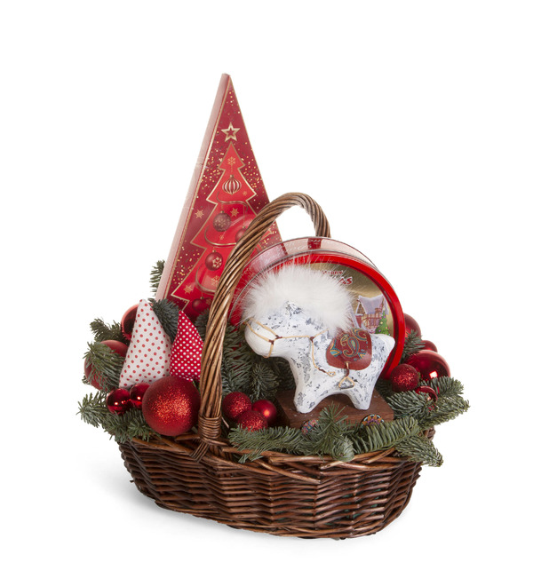 Подарочная корзина Нарядная ёлка – фото № 5