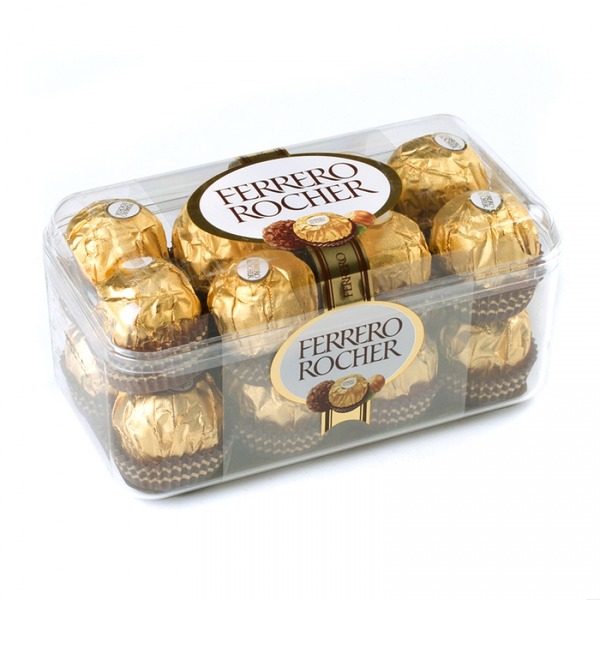 Шоколадные конфеты Ferrero Rocher подарочная упаковка, 200 г. RU KMN151 SAN – фото № 1