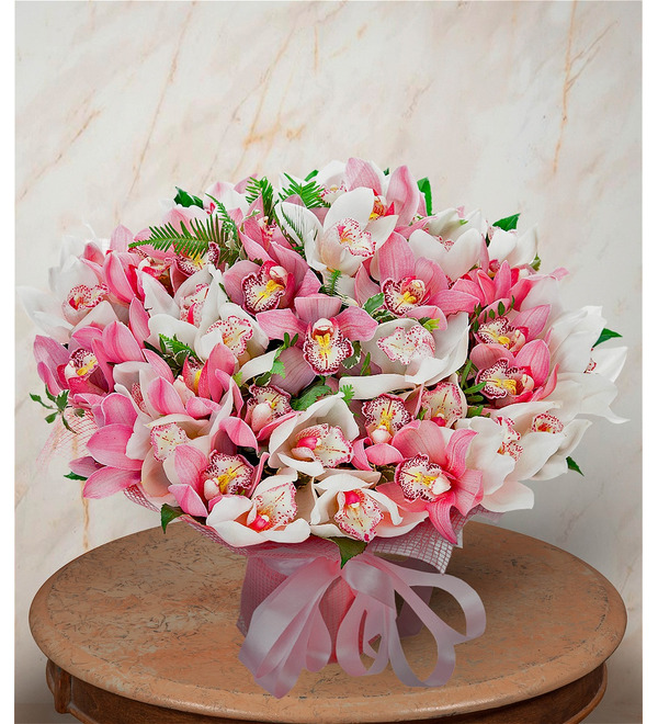 Букет-дуэт Орхидеи Cymbidium (35,51,75,101 или 151) BE4105 KUR – фото № 1