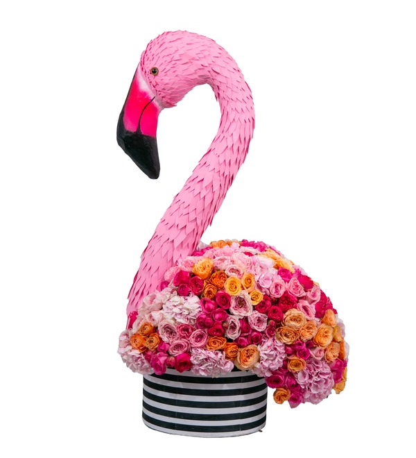 Композиция Экзотический фламинго (высота 1,2 метра) – фото № 5