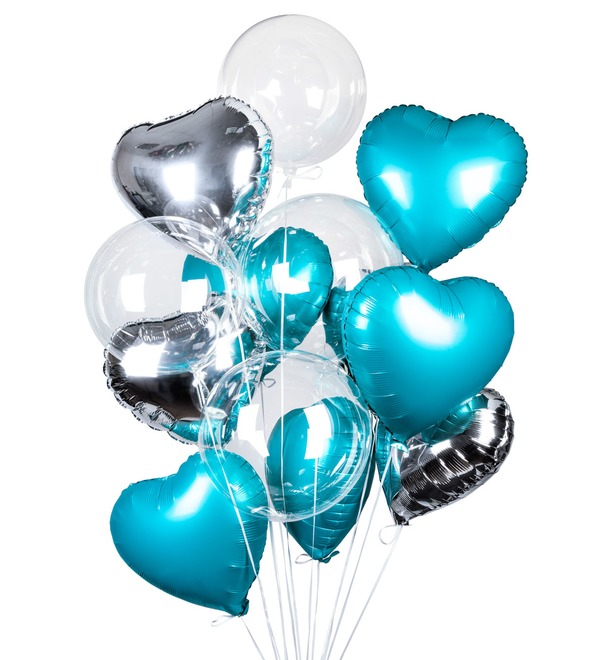 Bouquet of balls Romance (14 or 29 balloons) – photo #1