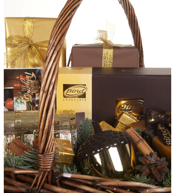 Подарочная корзина Золотые мгновения Нового Года – фото № 2