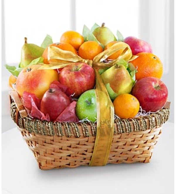 Подарочная Кошерная корзина с фруктами RU GFT329 VEN – фото № 1