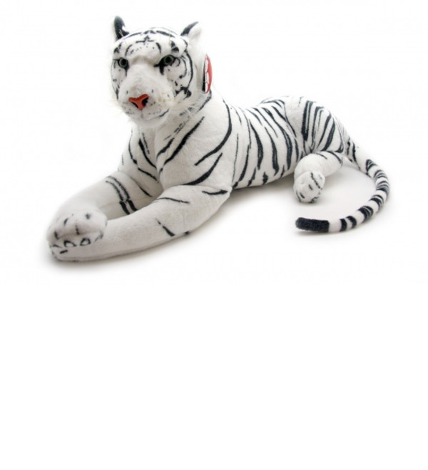 Soft toy White tiger (70 cm) – photo #1