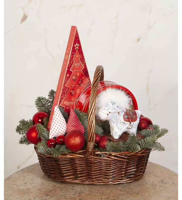 Подарочная корзина Нарядная ёлка – фото № 1