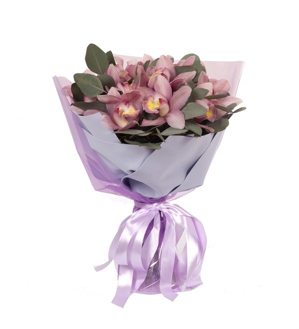 Bouquet-solo Pink orchids (15,25,51 or 75) – photo #4