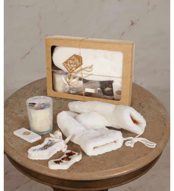 Подарочный бокс с варежками Уютная зима – фото № 1