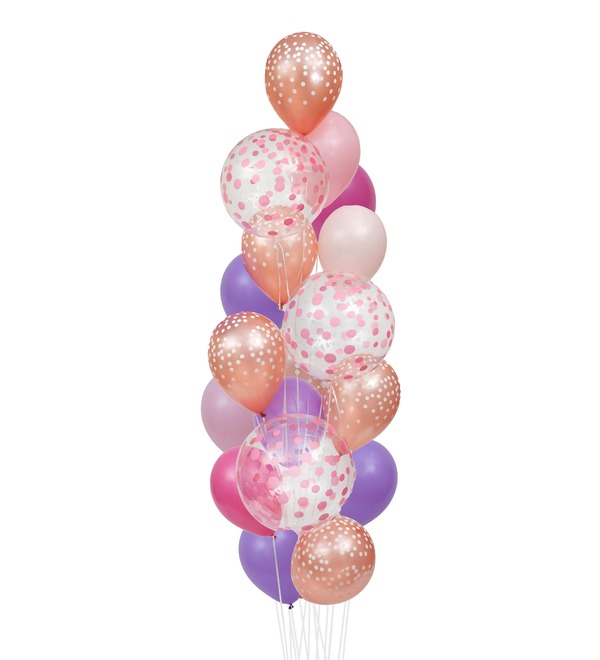 Bouquet of balloons Confetti (15 or 31 balloons) – photo #1