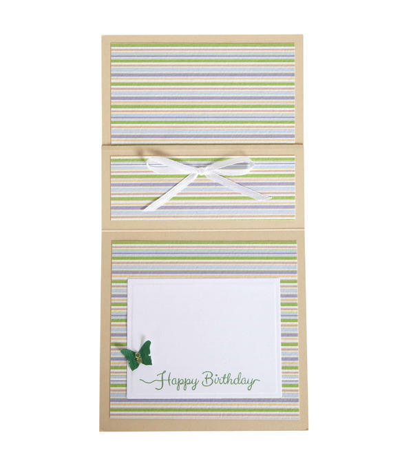 Handmade postcard Happy Birthday! OTK3722 – photo #2