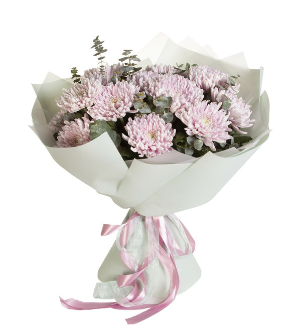 Bouquet-solo of Chrysanthemum Honeymoon – photo #5