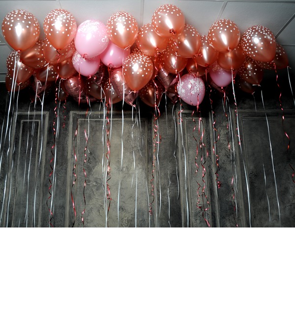 Оформление потолка воздушными шарами – фото № 3