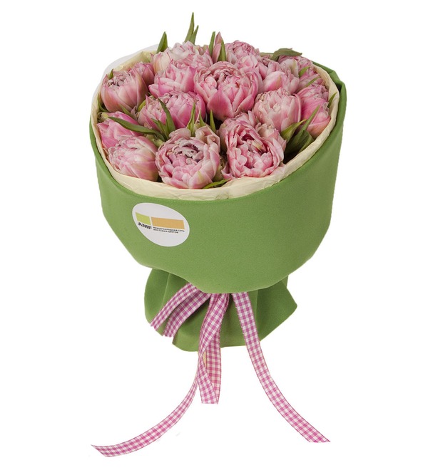 Букет-соло пионовидных тюльпанов Love You (15,25 или 35) – фото № 5