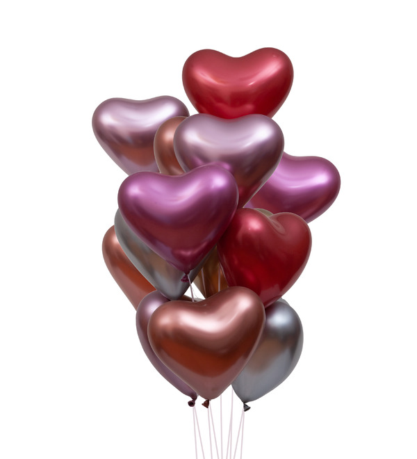 Букет шаров Моё сердце (15 или 31 шар) – фото № 1