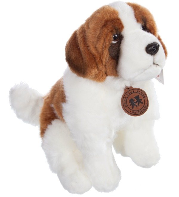 Мягкая игрушка Собака Сенбернар (28 см) – фото № 1