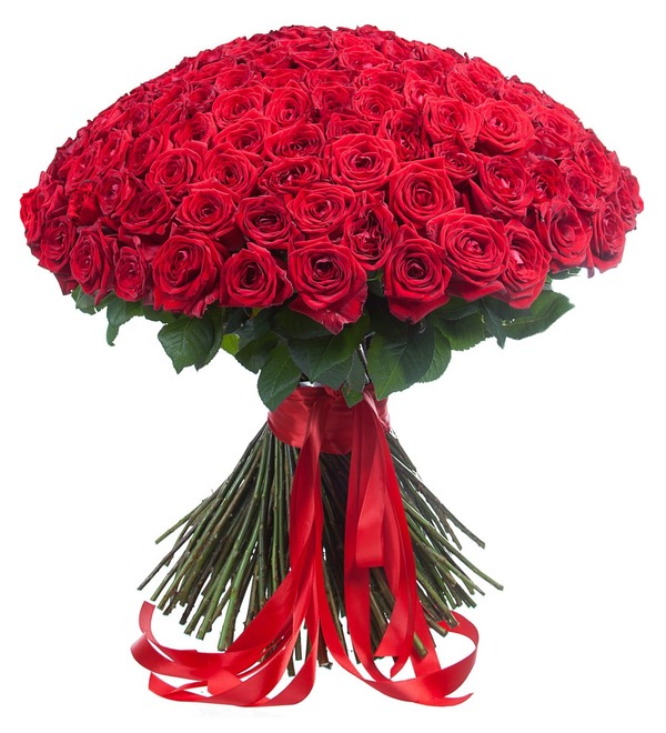 Букет из 201 красной розы Ты - мой мир! FV47 VOL – фото № 1