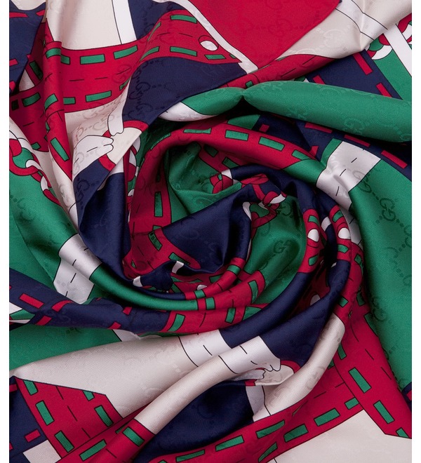 Silk scarf GUCCI Strong Style – photo #2