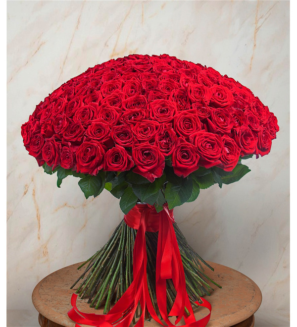 Bouquet of 201 red roses You are my world! – photo #1