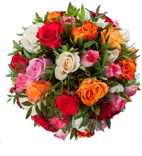 Букет Радуга (51 или 101 роза) – фото № 4