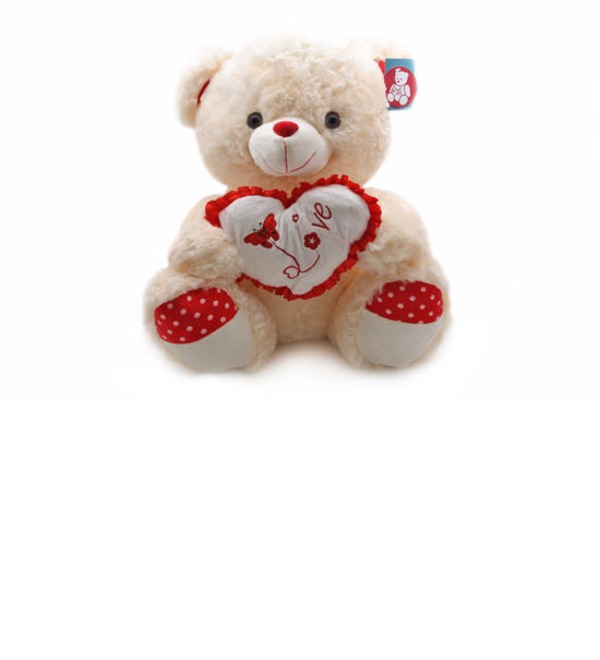 Soft toy Bear with a heart (100 cm) – photo #1