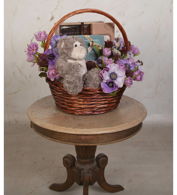 Подарочная корзина Сиреневая мечта – фото № 4